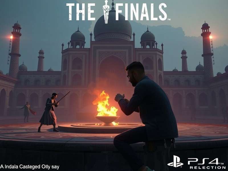The Finals PS4 gameplay screenshot showing intense combat in a destructible environment