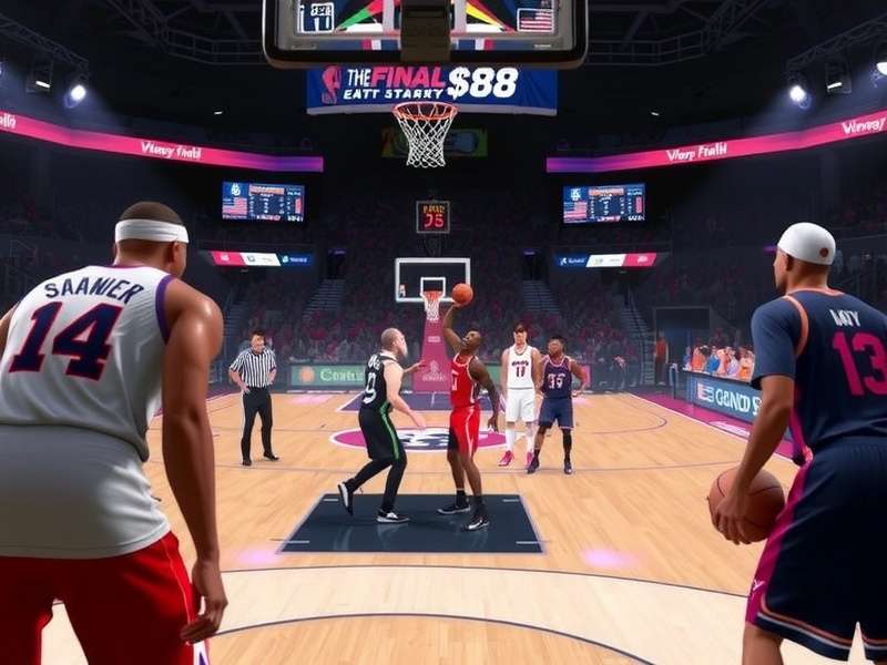 The Finals Neo-Singapore arena with futuristic skyscrapers