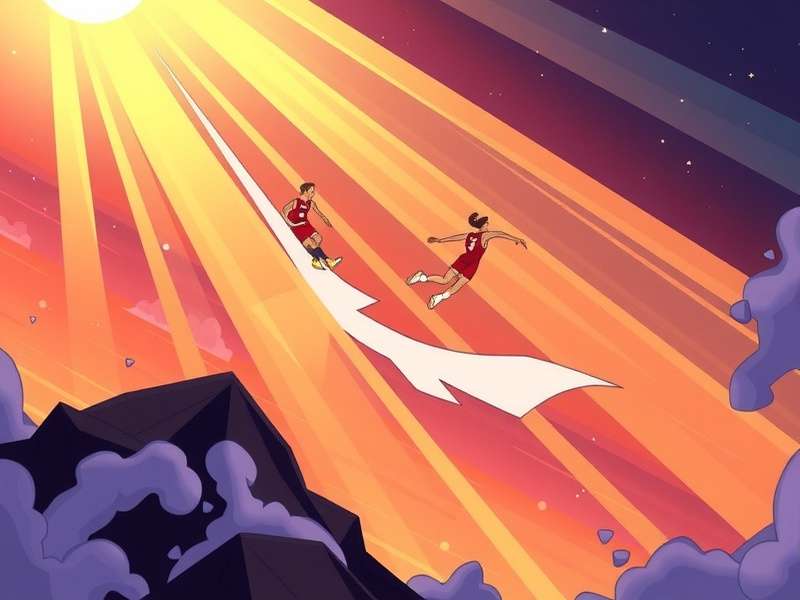 Intense gameplay scene from The Finals showing destruction and team combat