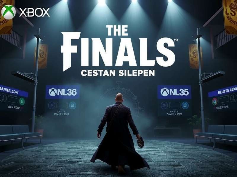 Xbox Series X controller with The Finals gameplay on a high-definition monitor