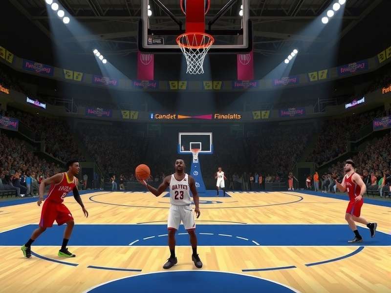 The Finals game arena action scene with destructible environment