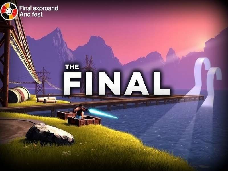 The Finals PC gameplay screenshot showing intense combat in a destructible environment