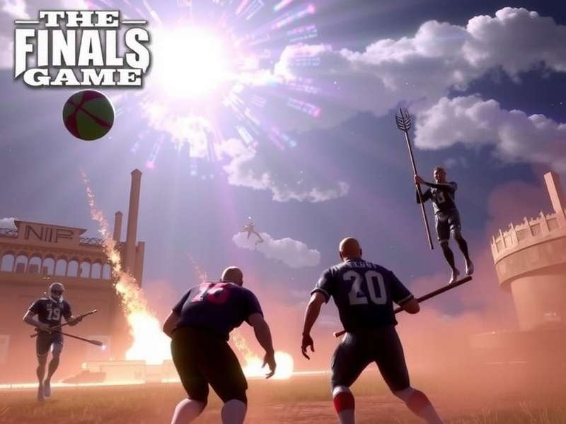 Xbox Series X controller with The Finals gameplay on screen