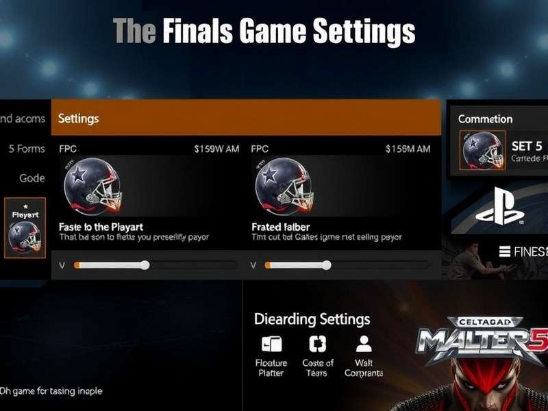 The Finals PC game settings interface showing graphics and control options
