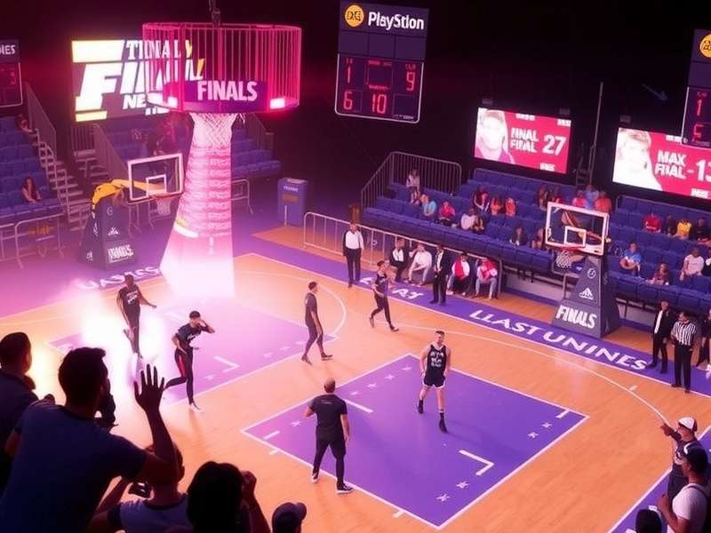 PS5 console with DualSense controller next to The Finals game case