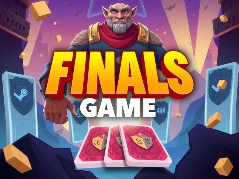 The Finals game running on Steam Deck handheld console with vibrant in-game action