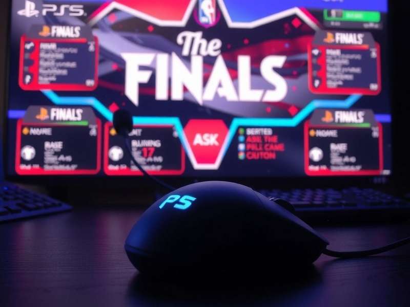 The Finals PS5 mouse and keyboard setup with DualSense and gaming peripherals